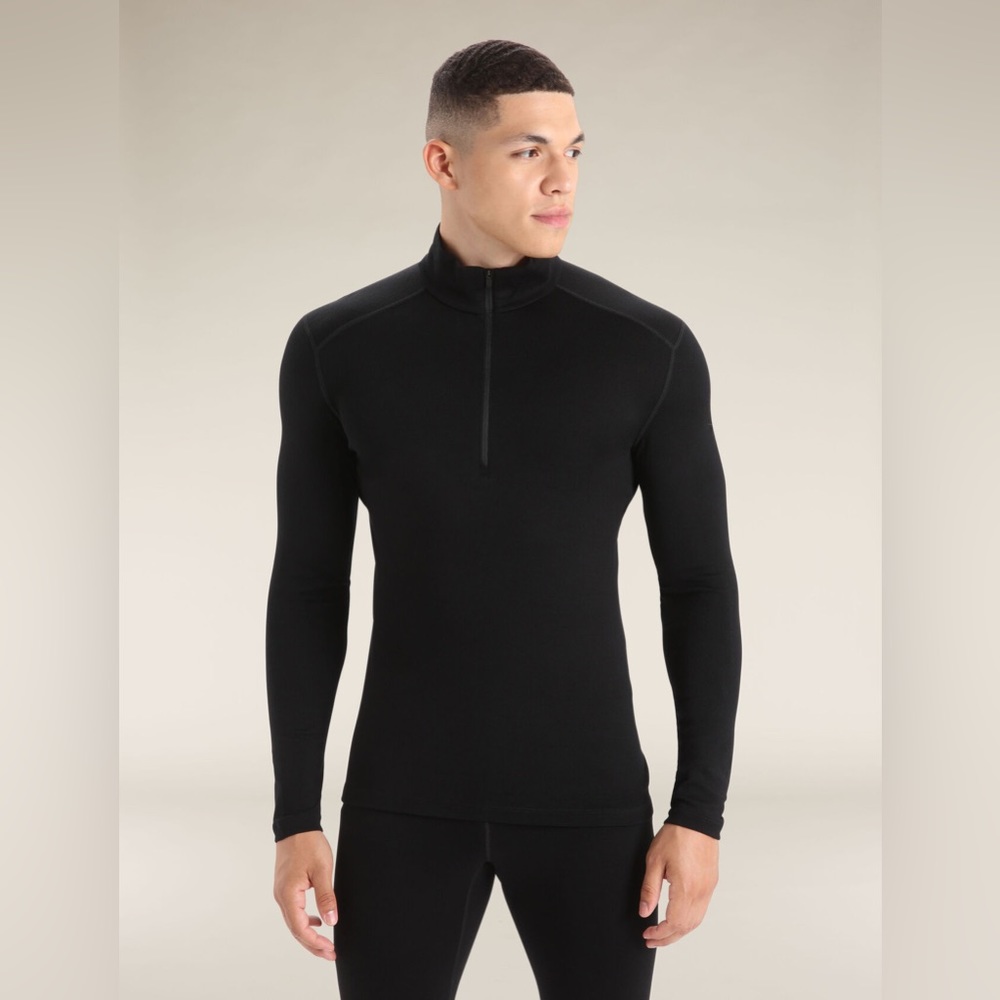 Men’s Rib Knit Icebreaker Merino Baselayer Top
